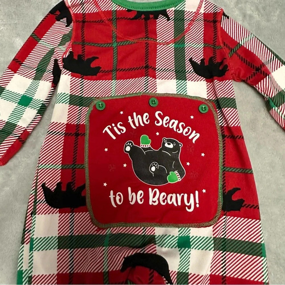 Fammy Jammies - long sleeve ultra soft plaid sleeper/romper. Size 3-6 months - Picture 6 of 6